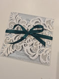 Load image into Gallery viewer, Ramona White Laser-cut Wedding invitation