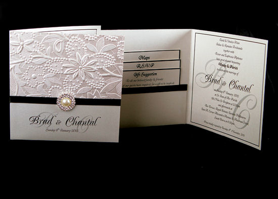 Very elegant wedding invitations